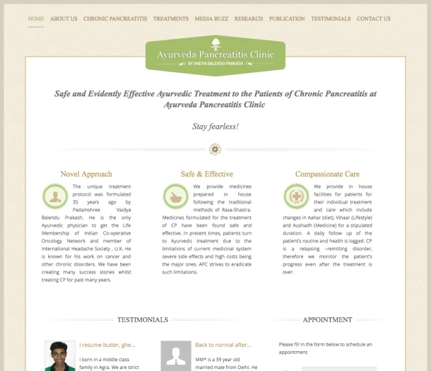 Ayurveda Pancreatitis Clinic (2014)