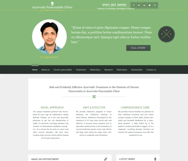 Ayurveda Pancreatitis Clinic (2015)