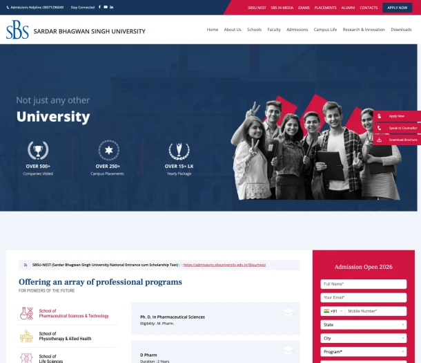 www.sbsuniversity.edu.in